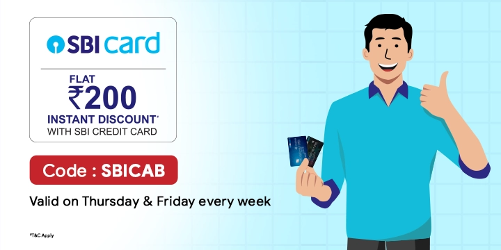 Get Rs. 200 OFF with SBI Credit Card