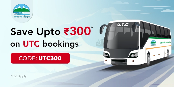 Save upto Rs.300 on UTC300 bookings