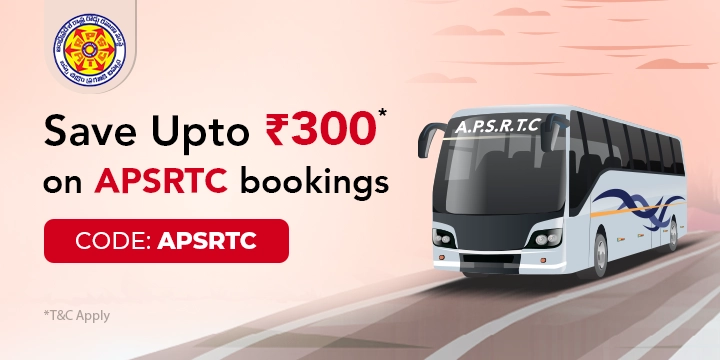 Save upto Rs.300 on APSRTC bookings