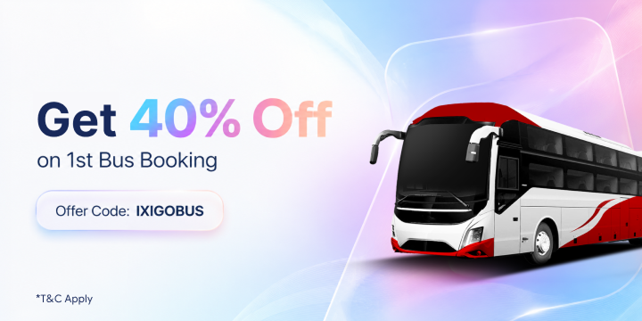 Get 40% OFF* on your bus booking