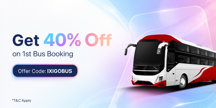 Get 40% OFF* on your bus booking Get 40% OFF* on your bus booking